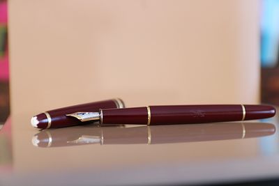 עט נובע של חברת Montblanc עם ציפורן מזהב אמיתי 14 קראט, עט מדגם MONTBLANC MEISTERSTUCK 144 בצבע 