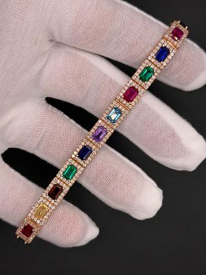 צמיד זהב מהמם וחדש של מעצב התכשיטים Sahar- Diamond & Art. זהב 14K בעבודת צורפות עילית בעיצוב 