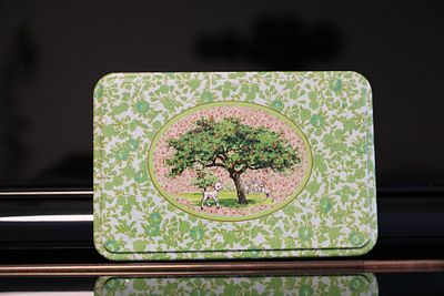 קופסת אחסון מתכת בסגנון וינטאג' במצב חדש, מהממת לאספנים או לשימוש אישי ( #וינטג' # אספנות)