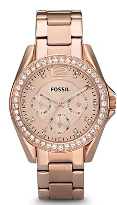 Fossil Watch 38mm Riley Rose Gold Brac שעון חדש לגמרי ישירות מהחנות, בעקבות החלפת קולקציה/ 