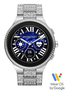 Michael Kors Smart Watch Gen 6 Blue Dial Steel Brac-DISCשעון חכם חדש לגמרי ישירות מהחנות באריזה 