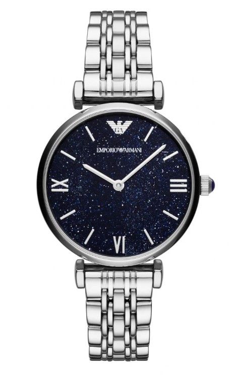 Armani Lady Watch 32mm Black Dial Steel Brac-DISC שעון חדש לגמרי ישירות מהחנות, בעקבות החלפת 