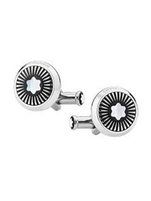 Cufflinks Star Steel MOP Rays Montblanc זוג חפתים יוקרתיים של חברת מון בלאן היוקרתית חדש מהחנות 