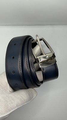 חגורת Montblanc מקורית ללא קופסה. פריט יפייפה באורך כולל של 125 סמ כולל האבזם. מגיעה ישירות 