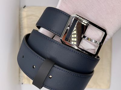 חגורה מקורית מעור אמיתי Montblanc דגם MB-131193. ישירות מהחנות כולל קופסה מקורית. אורך 100 ס"מ. 