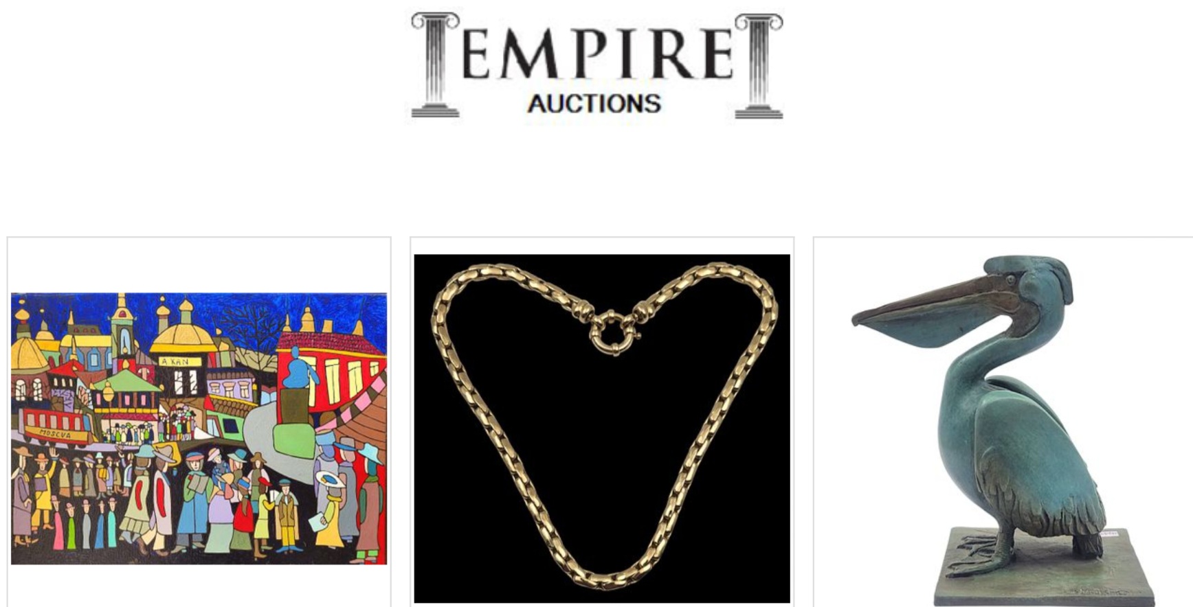 Empire Auctions | Auction 94 | Antiquities, Jewelry, Fine Art, Collectibles, Carpets, Israeli paintings and More - Most varied! Most interesting! Most worthwhile!