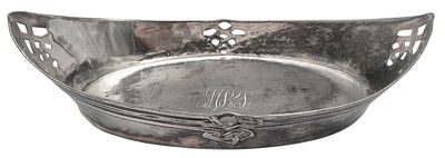 סנטר פיס פיוטר "אר-נובו" עתיק מצופה כסף, אורך 31 ס"מ