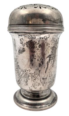 כלי לפיזור אבקת סוכר, כסף 800 אוסטרו-הונגרי עתיק, חתום, גובה 11 ס"מ, משקל 115 גרם