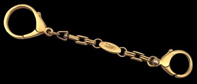 מחזיק מפתחות זהב 18, אורך 11 ס"מ, משקל 15.6 גרם.