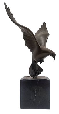 שחף, אחרי ג'והן קונרד (1876-1955) After Johan Coenraad, פסל ברונזה על בסיס שיש, חתום וחותמת בית 