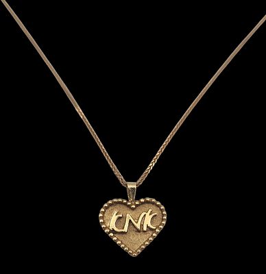 שרשרת זהב 14K ותליון אמא , אורך השרשרת 55 ס"מ, משקל 4.75 גרם