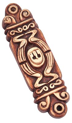 אליעזר ויסהוף, בית מזוזה בעבודת קרמיקה, חתומה ביד, אורך 15 ס"מ