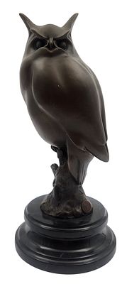 ינשוף, אחרי ארצ'יבאלד טורנבורן (1860-1935) AFTER ARCHIBALD THORBURN, פסל ברונזה גדול על בסיס 