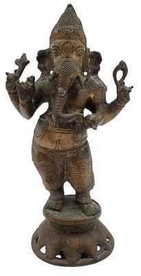 גנש, פסל ברונזה הודי ישן, גובה 30 ס"מ