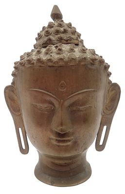 ראש בודהה מפליז, גובה 27 ס"מ