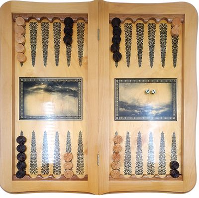 ששבש גיאורגי גדול מעץ, מעוטר מעוטר הדפסים, 66X66 ס"מ