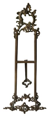 מעמד ברונזה גדול ומרשים לציור או תמונה, גובה 96 ס"מ. 
פריט שביר או בגודל ו/או במשקל חריג, אריזה 