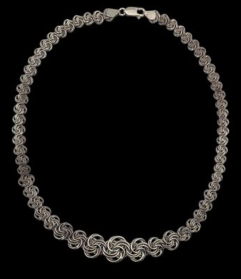 שרשרת כסף 925 בעבודת צורפות, אורך 46 ס"מ, משקל 34 גרם