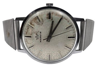 שעון יד MARVIN, שוויץ, מכני, במצב עבודה, קוטר 35 מ"מ. 
"בית המכירות אינו מתחייב לתקינות של 