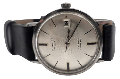 שעון יד LONGINES שוויץ, מכני, מצב עבודה, קוטר 35 מ"מ. 
"בית המכירות אינו מתחייב לתקינות של 