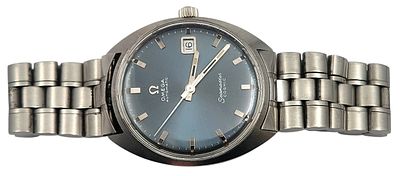 שעון יד OMEGA SPEEDMASTER, שוויץ, מכני אוטומטי, במצב עבודה, קוטר 36 מ"מ. 
"בית המכירות אינו 