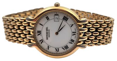 שעון יד RAYMOND WEIL, שוויץ, במצב עבודה, קוטר 32 מ"מ. 
"בית המכירות אינו מתחייב לתקינות של 