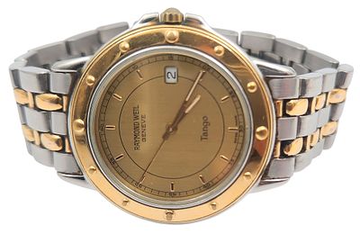 שעון יד RAYMOND WEIL, שוויץ, במצב עבודה, קוטר 35 מ"מ. 
"בית המכירות אינו מתחייב לתקינות של 