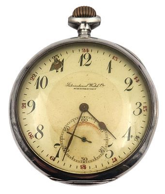 שעון כיס SCHAFFHAUSEN, שוויץ, כסף 900, במצב עבודה, קוטר 50 מ"מ. 
"בית המכירות אינו מתחייב 