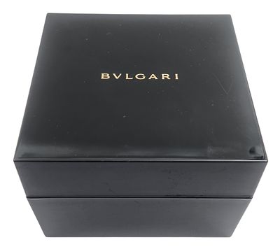 קופסה מפוארת ומקורית לשעון BULGARI, אורך 14X14X10 ס"מ