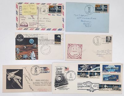 לוט 6 מעטפות מבוילות בנושא "חלל"