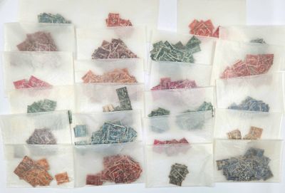 לוט גדול בולי צרפת עתיקים וממוינים