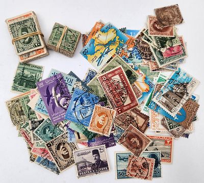 לוט גדול בולי מצרים עתיקים