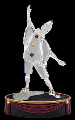 ארלקינו קריסטל "SWAROVSKI" אוסטריה, על גבי מעמד תואם, חתומים, כולל פרוספקט והאריזה המקורית 