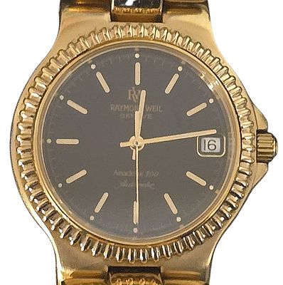 שעון יד RAYMOND WEIL שוויץ, אוטומטי, מצופה זהב 18K, קוטר 32 מ"מ. 
תמונות נוספות וברורות, מצב 