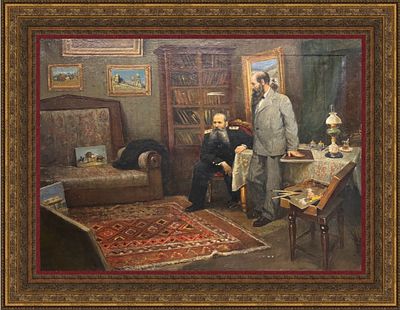 [Экспертиза ЦХЭ им. И.Е. Репина] Сорокин Иван Степанович (1910-1986). 
"Вице - адмирал С. О. 