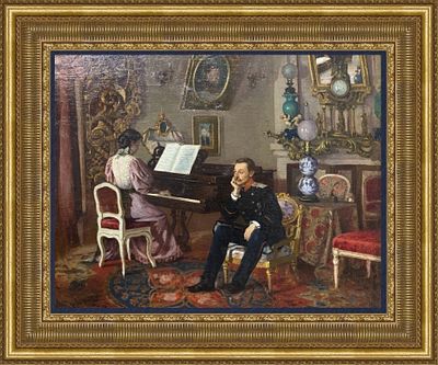 [Экспертиза ЦХЭ им. И.Е. Репина] Варнек Николай Александрович 
(1824 - 1897). "Под 