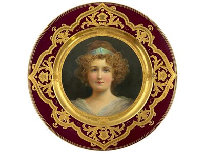 Royal Vienna Manufactory. Тарелка декоративная. Королевская Венская мануфактура. Австрия 