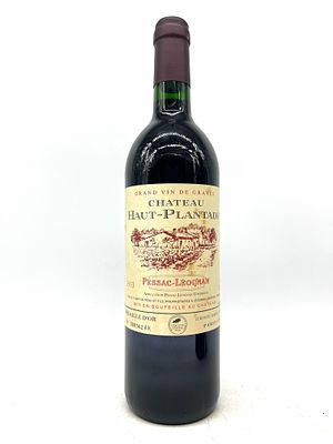Wine Bordeaux Chateau Haut Plantade 1993 Pessac Leognan Grand Vin De Graves France
