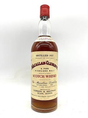Whisky Macallan Glenlivet 1937 - 37 years old a Pure Highland malt 75cl. 43%