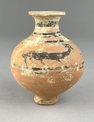 Ancient Persian Terracotta Jar 3rd-2nd Mill. BCE. Ancient Persian terracotta jar, with a 