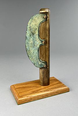 Egyptian Bronze Epsilon Axe Head 2030 to 1640 BCE. Ancient Egyptian epsilon form bronze axe head 