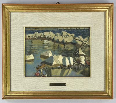 Antonio Aspettati (Italian 1880-1949) Oil Painting. Antonio Mario Aspettati (Italian, 1880-1949) 