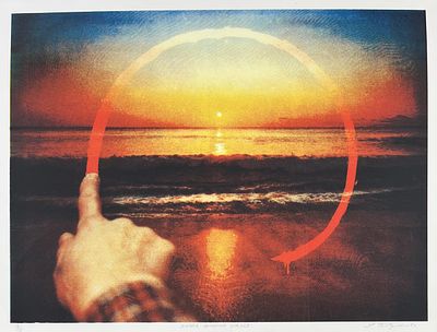 Shigeru Taniguchi (b.1948) Photo Silkscreen '82. Shigeru Taniguchi (Japanese, b. 1948), "Finger 