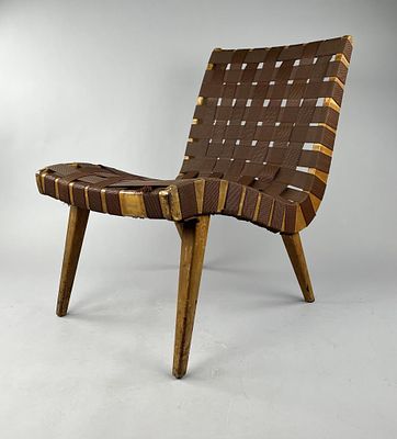 In the style of Jens Risom Lounge Chair. In the style of Jens Risom's (Danish/American 