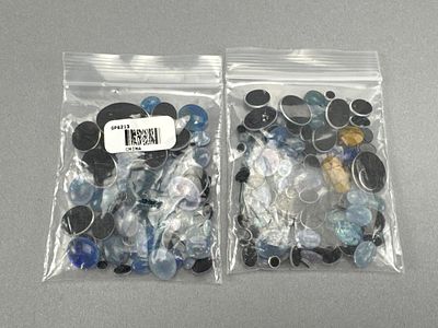 JTV Mixed Opal Doublets & Triplets Loose Stones. JTV GP6213. Couple loose tiger eye stones also.