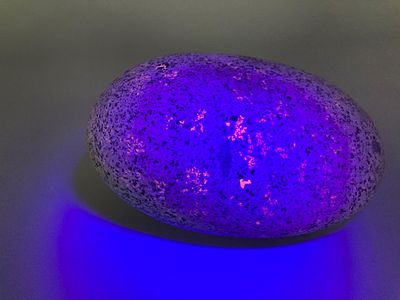 Yooperlite Fluorescent Specimen, 7 Inches. Yooperlite specimen, an igneous rock known for 