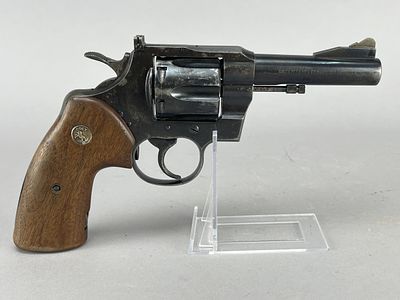 Colt .357 Magnum Revolver 4" Barrel. Colt Model .357 Magnum double-action revolver chambered in 