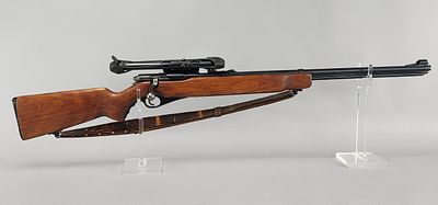 Mossberg 46B .22 Rifle w/ Weaver Scope. Mossberg Model 46B bolt-action rifle chambered in .22 