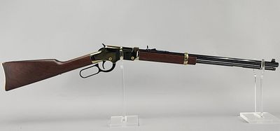 Henry Model H004M .22 WMR Lever-Action Rifle. Henry Model H004M lever-action rifle chambered in 