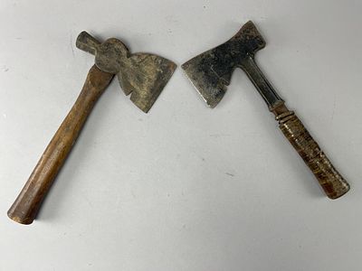Camping & Lathing Hatchets, 2-Piece Lot. Lot includes two vintage hatchets: one camping hatchet 